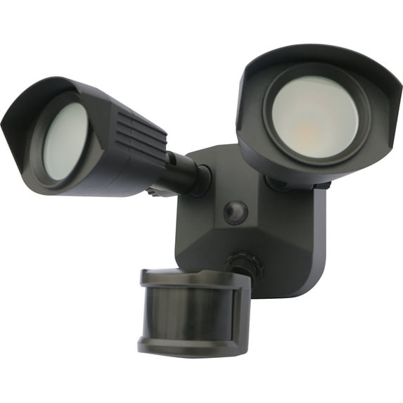 65/219-Nuvo Lighting-40W 4000K 2 LED Outdoor Dual Head Security Light with Motion Sensor in Utility Style-4.16 Inches Wide by 4.13 Inches High-Bronze
