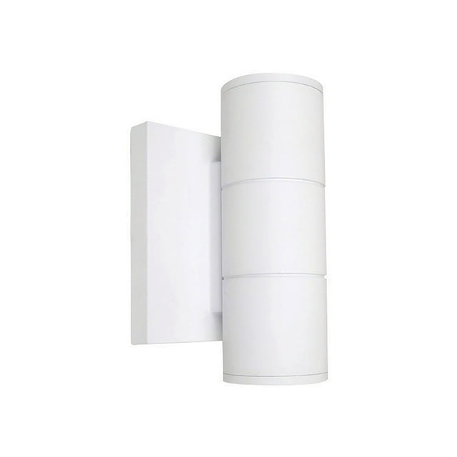 Nuvo Lighting 68086 - 2 Light LED Small Up and Down Sconce Fixture White Finish 10W 120/277V Outdoor Sconce LED Fixture
