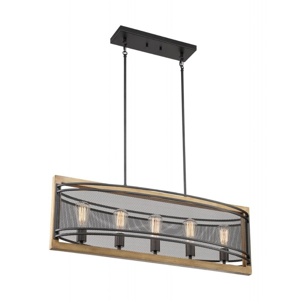 Nuvo Lighting - Atelier-5 Light Island in Vintage Style-12 Inches Wide by 12