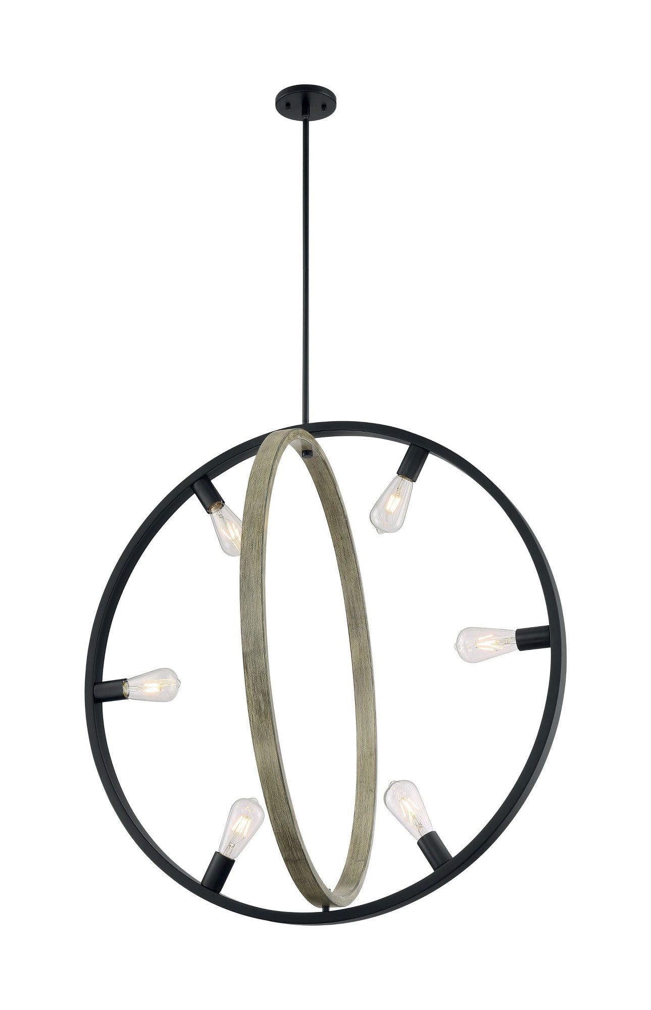 Nuvo Lighting - Augusta-6 Light Pendant in Mid-Century Modern Style-33.63 Inches