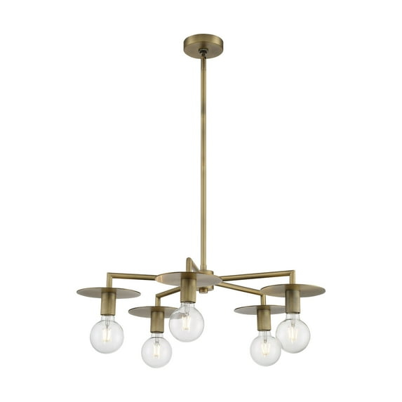Nuvo Lighting - Bizet-5 Light Chandelier in Traditional Style-28 Inches Wide by
