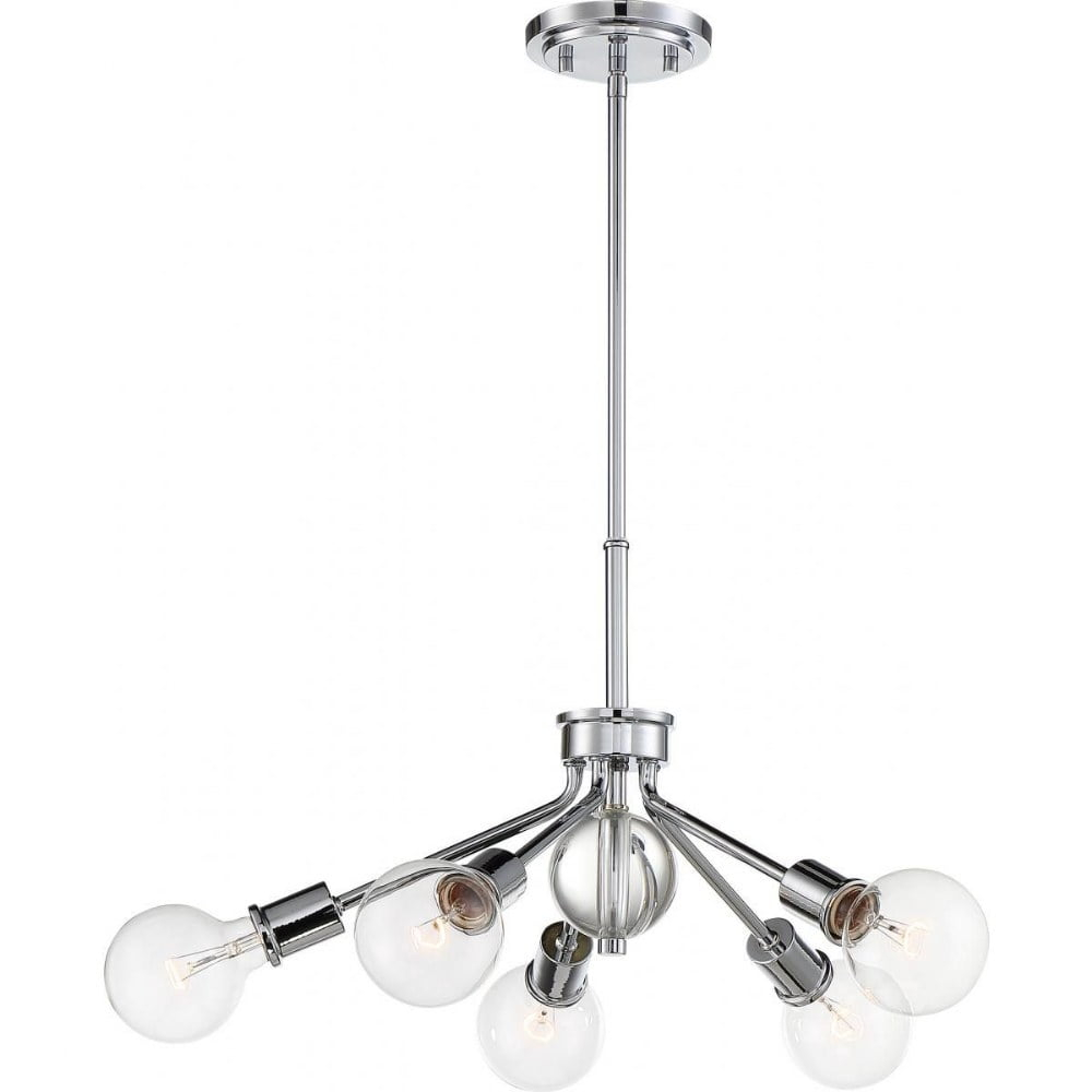 Nuvo Lighting - Bounce-5 Light Pendant in Transitional Style-27 Inches Wide by