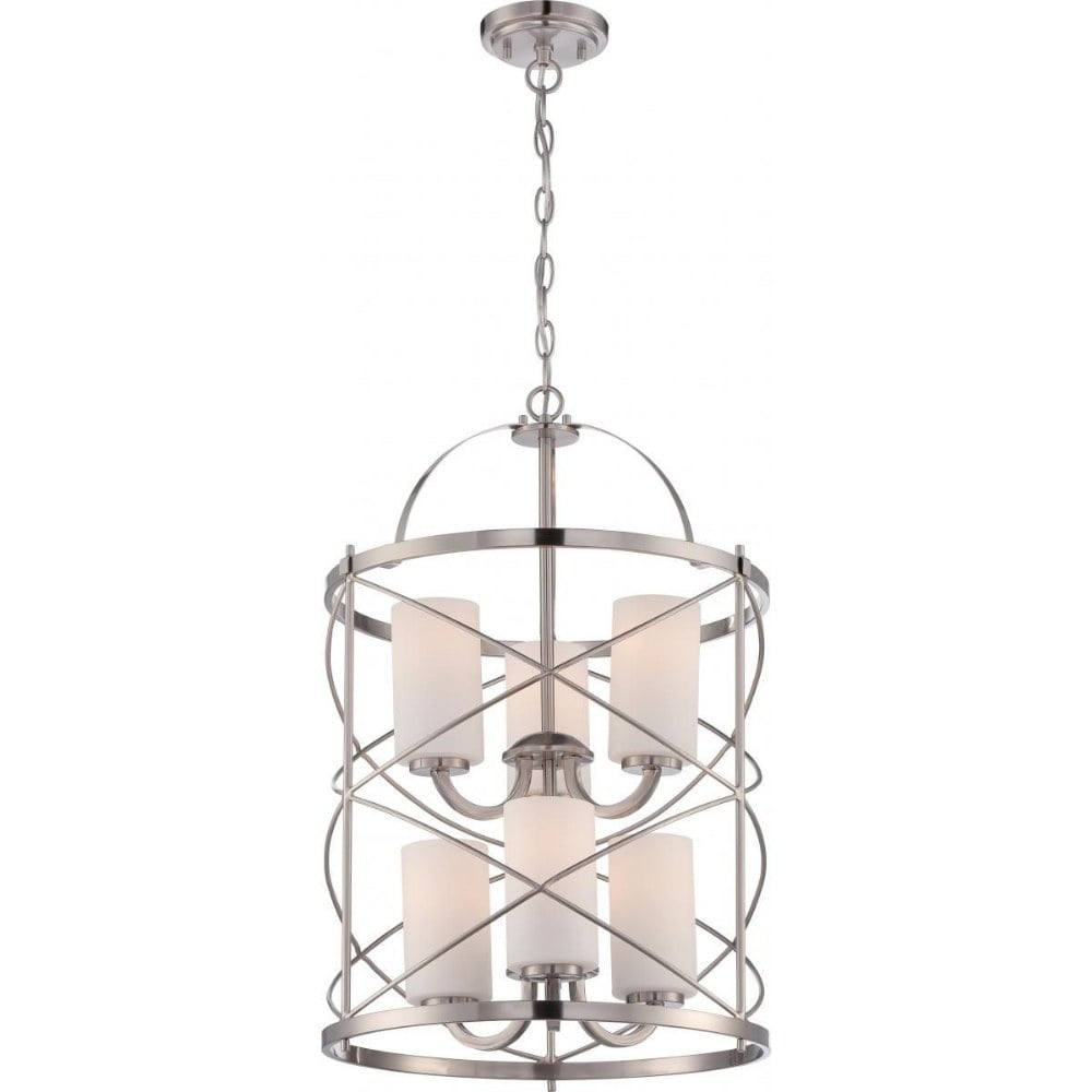 Nuvo Lighting - Ginger-Six Light 2-Tier Chandeliers -16 Inches Wide by 24.63