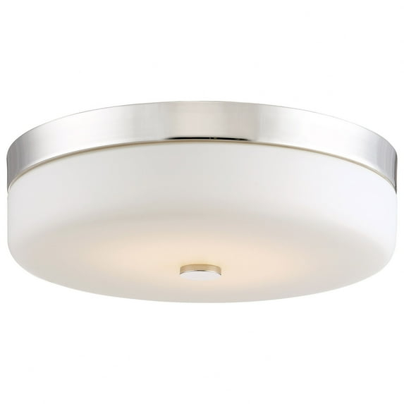62/981-Nuvo Lighting-20W 1 LED Flush Mount with Battery Backup Ready-15 Inches Wide by 4.5 Inches High