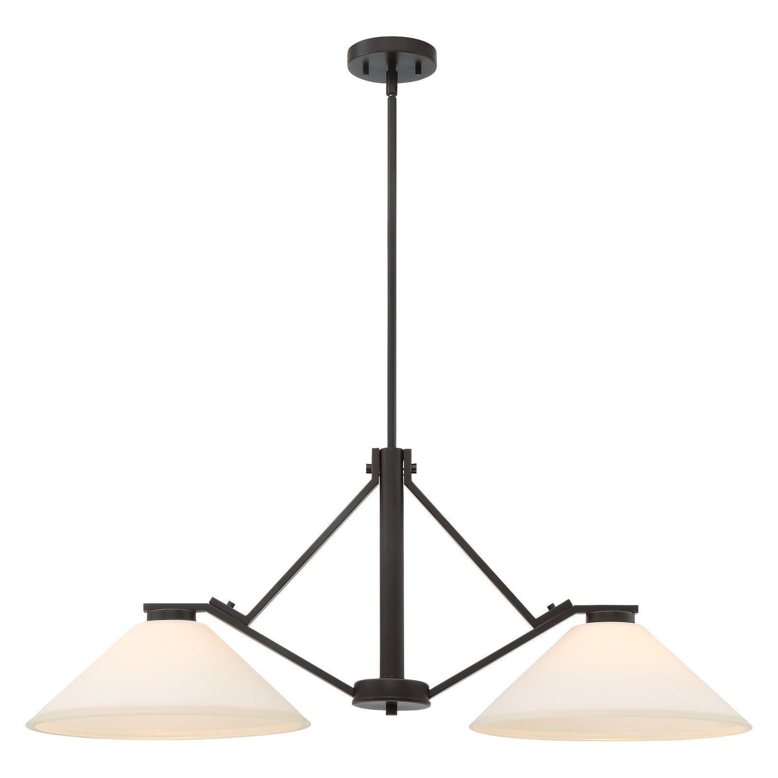 60/6348-Nuvo Lighting-Nome-Two Light Island-14.13 Inches Wide by 15 Inches High-Mahogany Bronze Finish