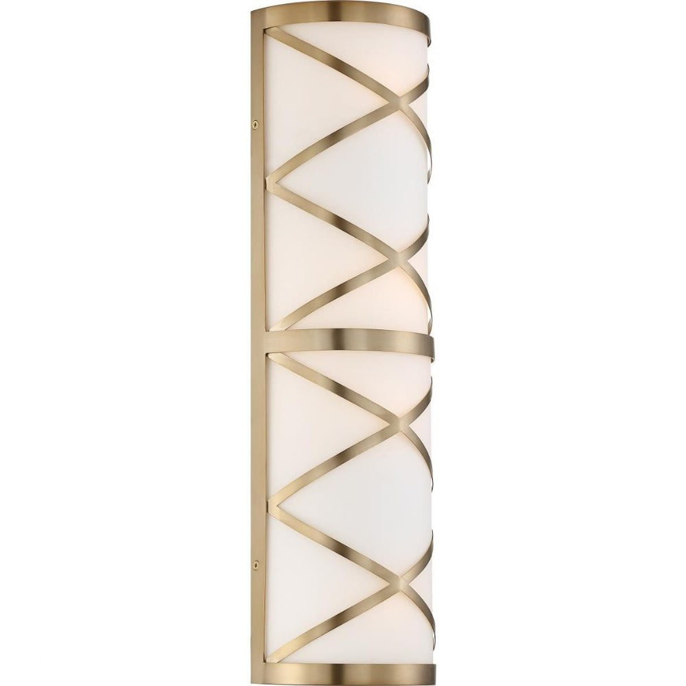 60/6844-Nuvo Lighting-Sylph-4 Light Bath Vanity-7 Inches Wide by 24 Inches High-Burnished Brass Finish