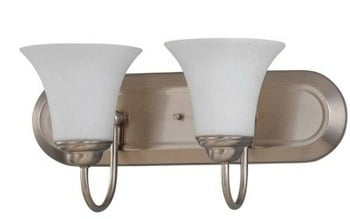 60/1833-Nuvo Lighting-Dupont-Two Light Vanity-13 Inches Wide by 8 Inches High