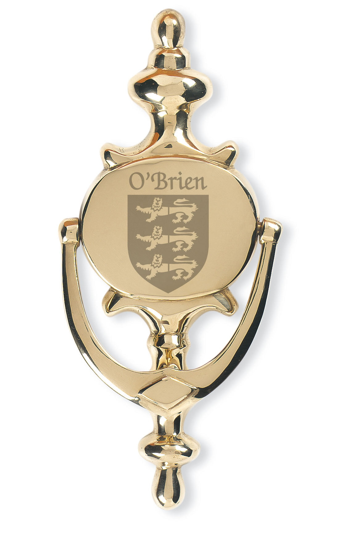 O'Brien Irish Coat of Arms Brass Door Knocker