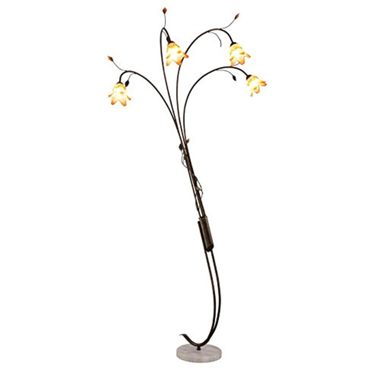 OK Lighting Windance Floral Arch Lamp
