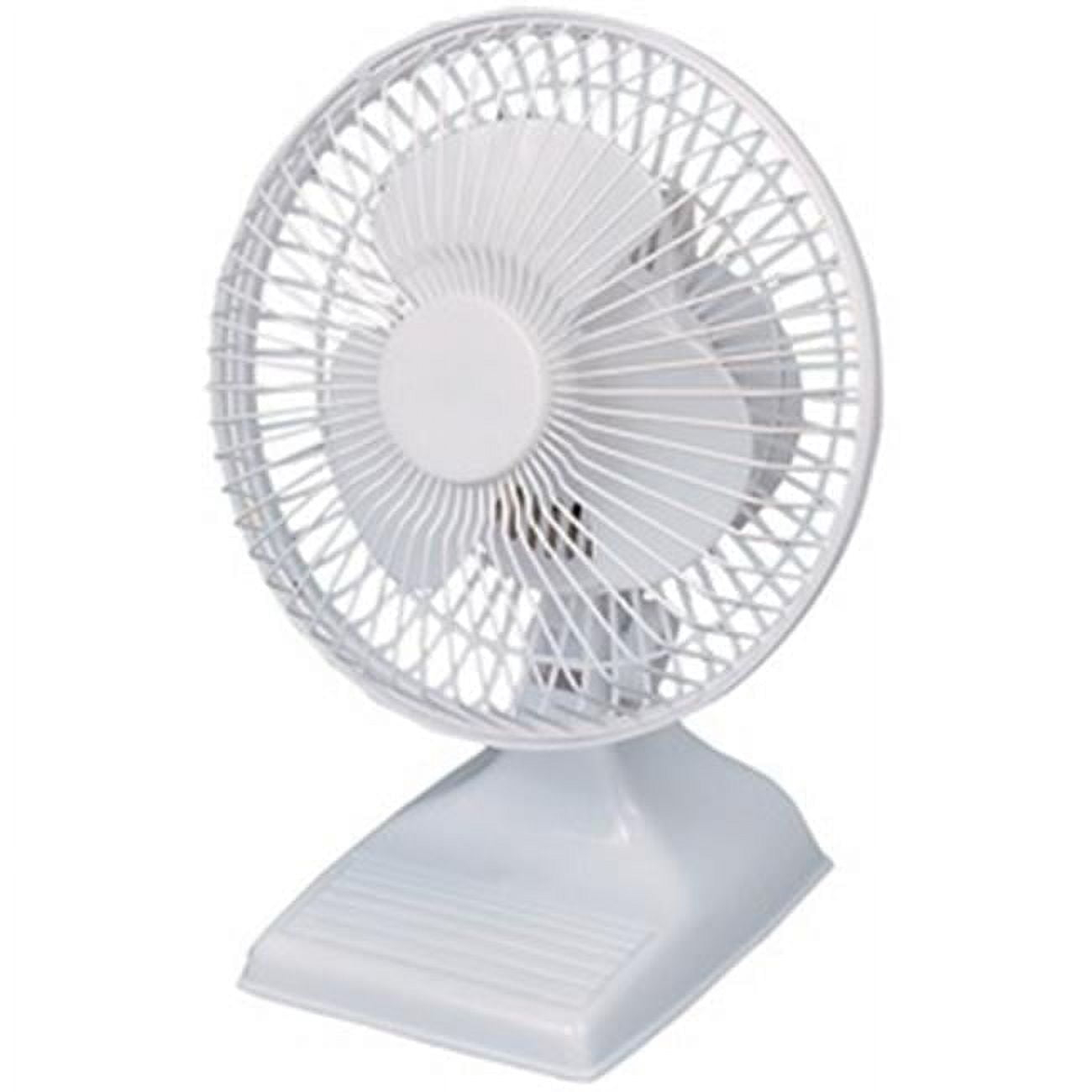 Optimus 6 inch Personal Table Fan in White