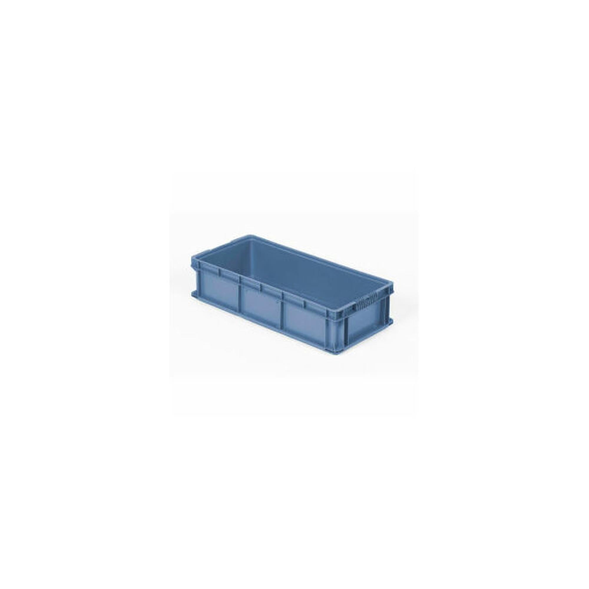 Lewis Bins 239375BL Orbis Stakpak Plastic Long Stacking Container - 32 x 15 x 7.5 in. - Blue
