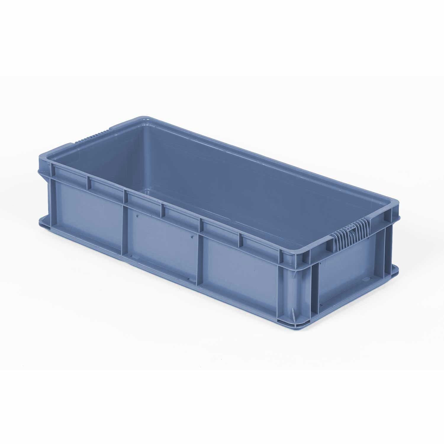 Lewis Bins 239375BL Orbis Stakpak Plastic Long Stacking Container - 32 x 15 x 7.5 in. - Blue