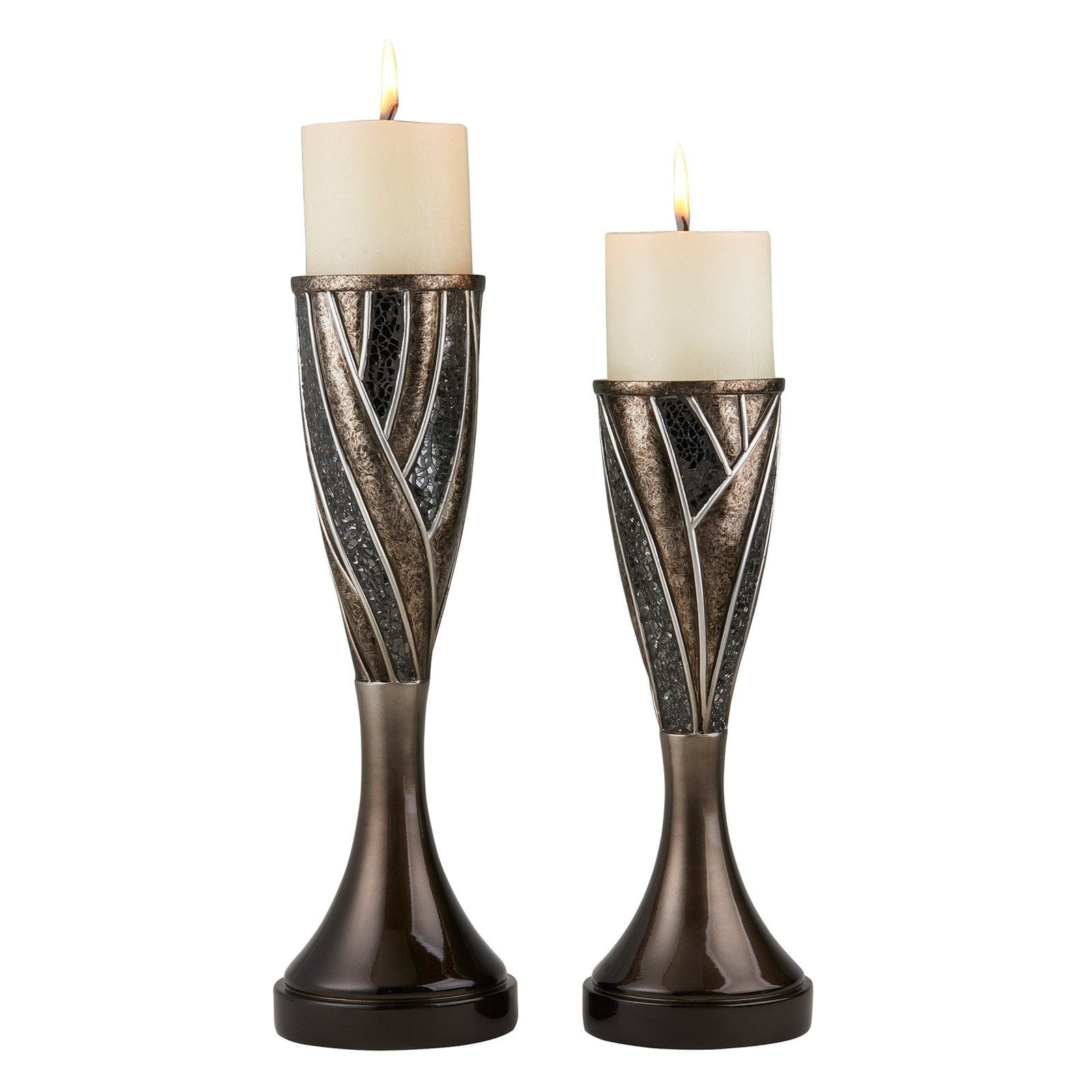 ORE international, Inc. 12 In, 14 In Lelei Candleholder Set Of 2