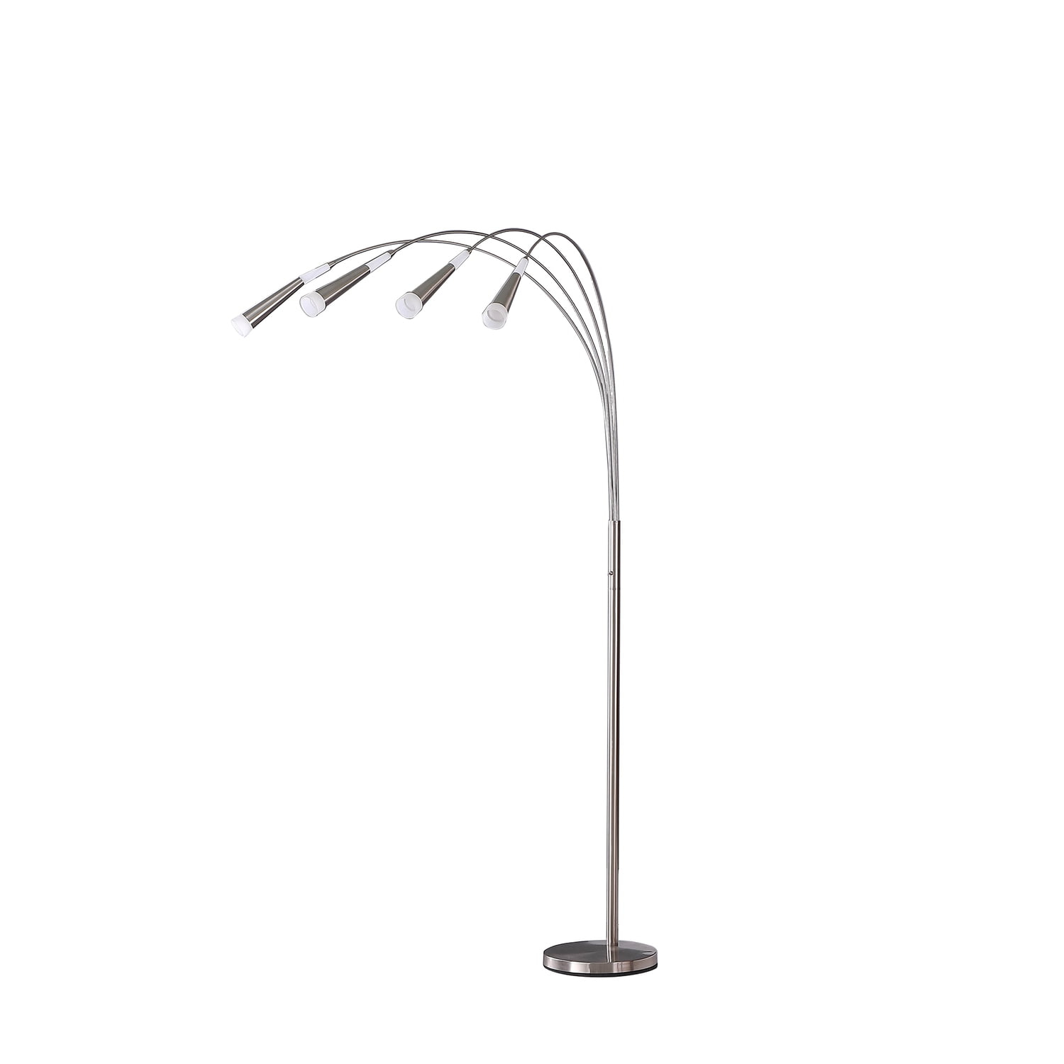 ORE International  72 in. Kiery 4 Arm Aluminum LED Arc Floor Lamp