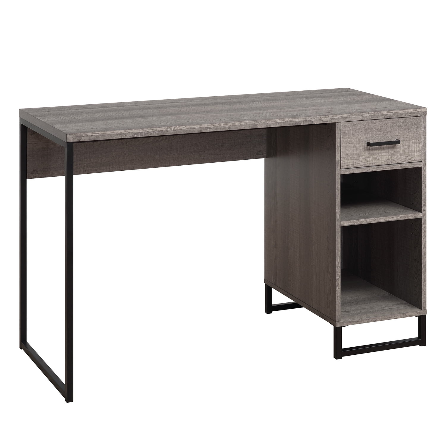 OS Home and Office Furniture 45" Transitional Wood Writing Desk in Farm Oak