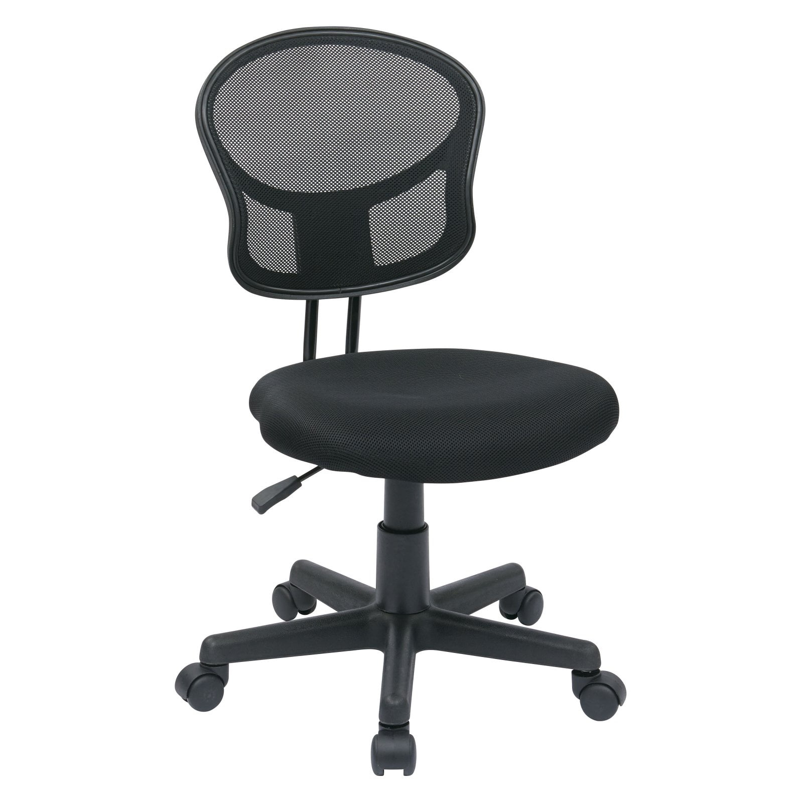 OSP Home Furnishings Mesh Task Chair in Black Fabric