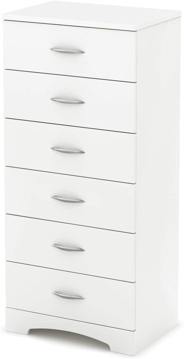 South Shore Step One, Contemporary Chest,  White
