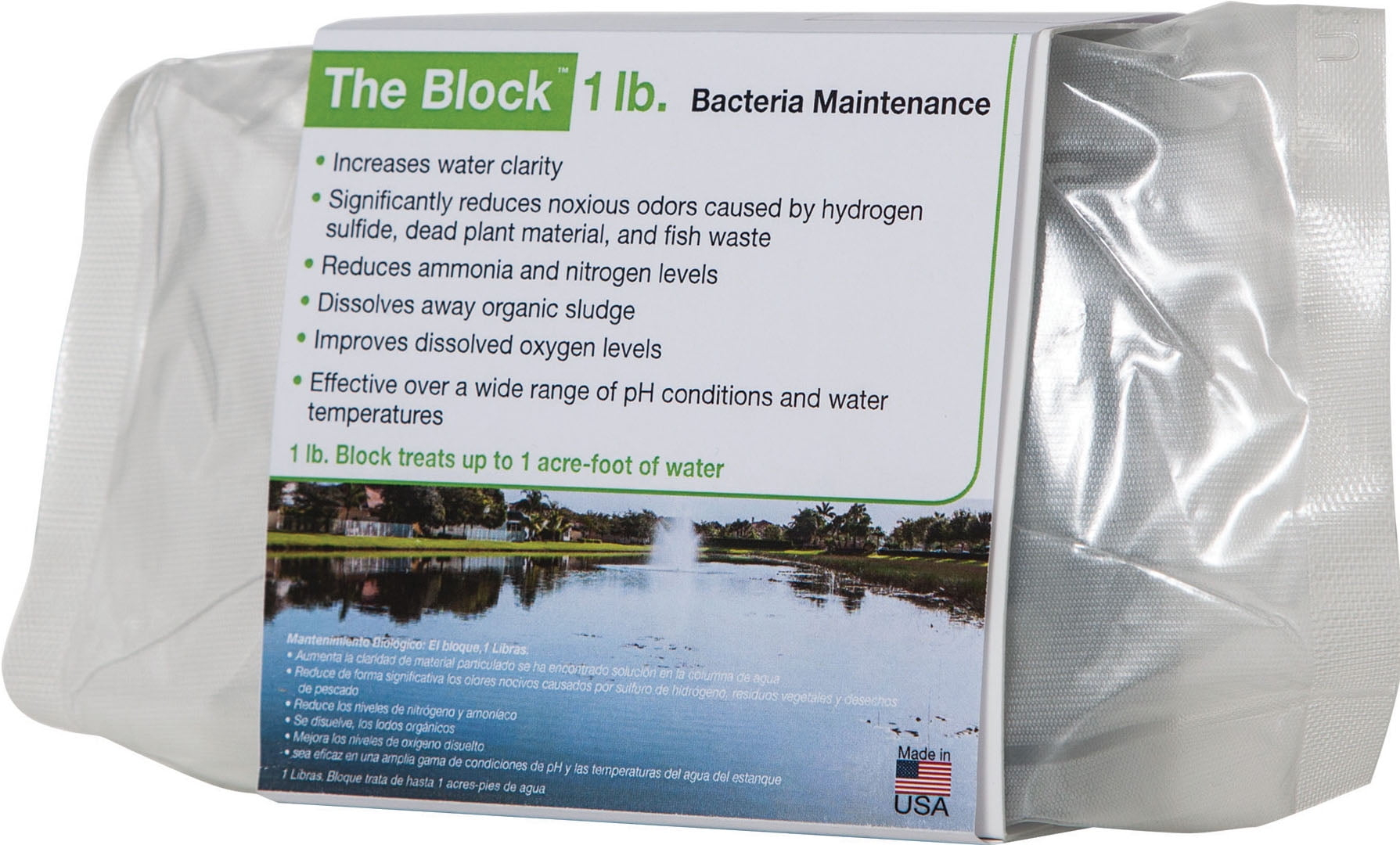 Oase-Living Water-Bacteria Bio-maintenance Puck- Green 1 Pound