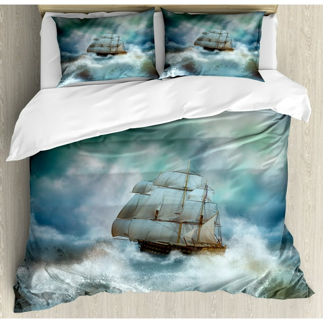 Ambesonne Coastal Duvet Cover Set