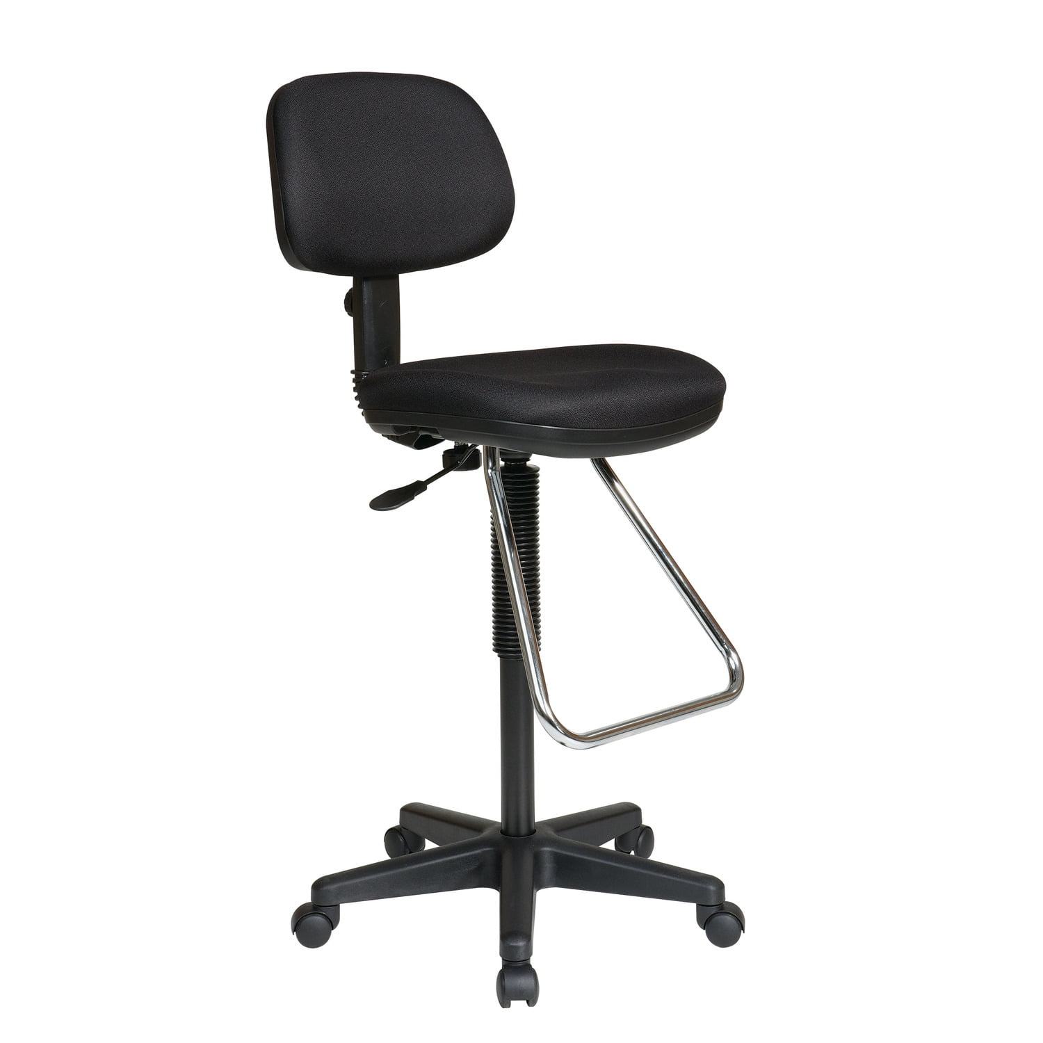 Polyester Blend Drafting Chair with Headrest