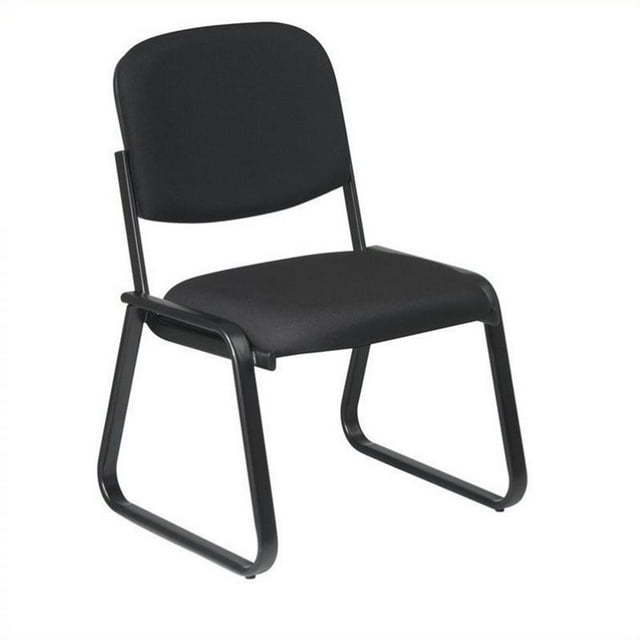 Office Star Products Deluxe Sled Base Armless Chair with Designer Plastic Shell