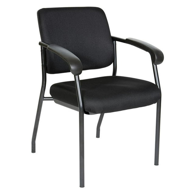 Office Star Products Visitor’s Chair Black Frame Padded Arms