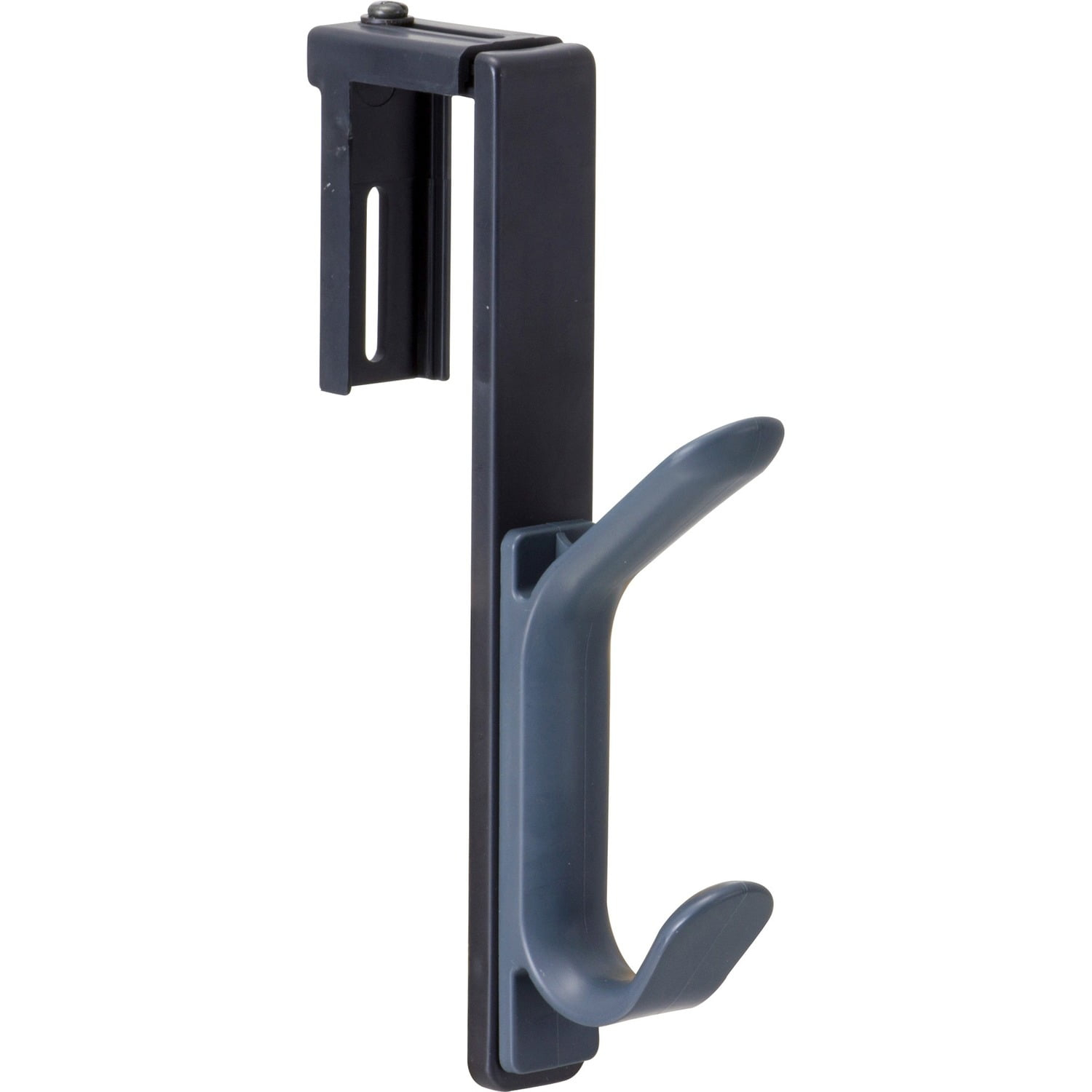 Officemate Over Panel Coat Hook Plastic 2 Hooks 10lb Cap 7"x3/4" Gray 22005
