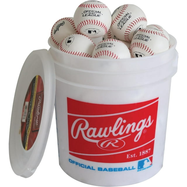 Official League Recreational Use Practice Baseballs | Youth/8U | OLB3 | Bucket | 24 Count