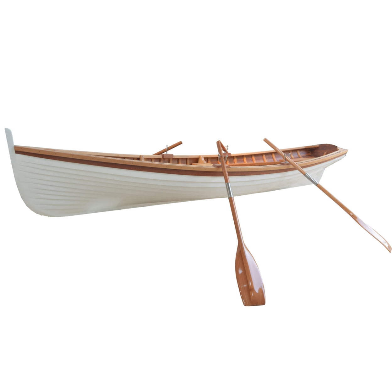 Old Modern Handicrafts Clinker Built Whitehall Row Boat 12 Feet