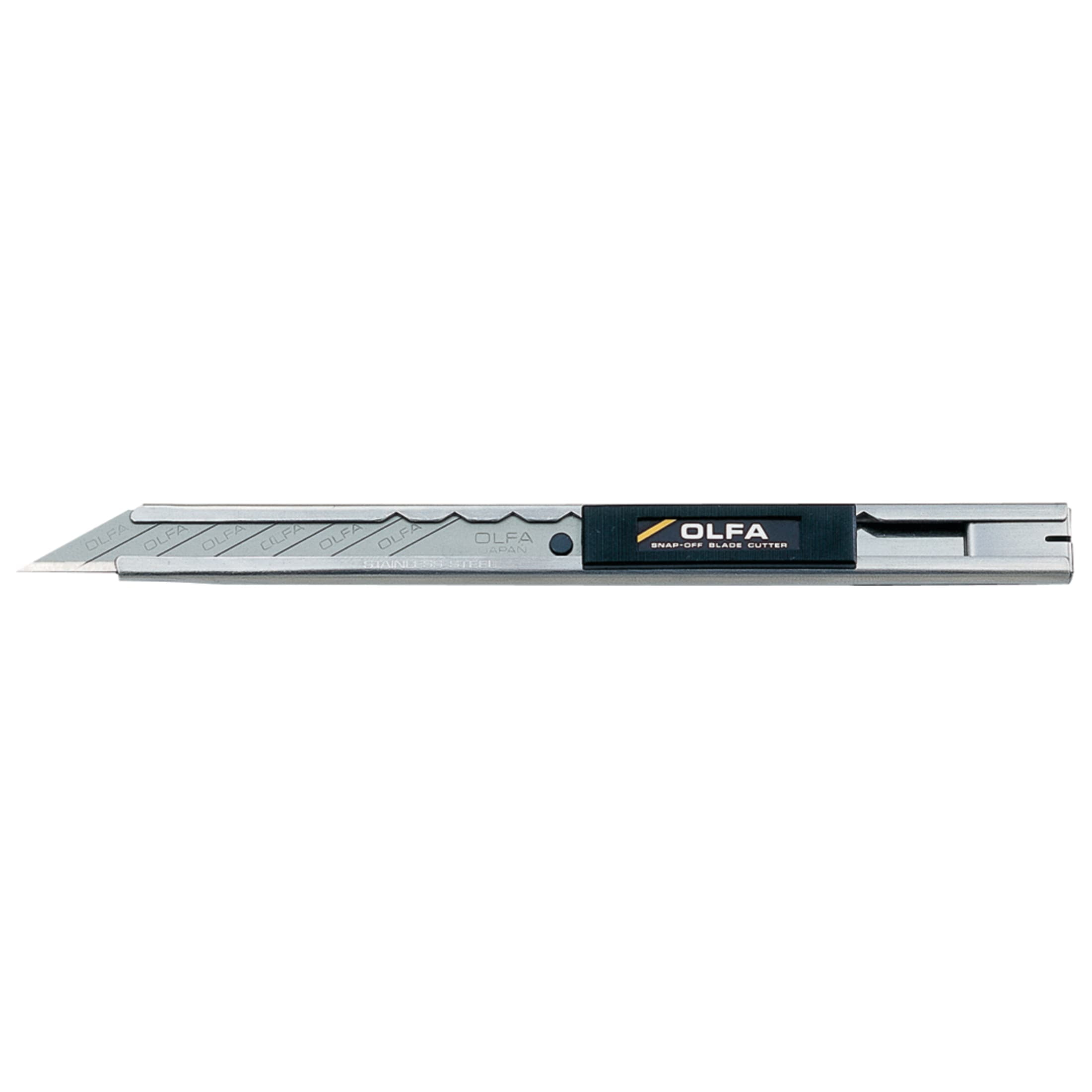 Olfa Stainless Steel Slide-Lock Graphics Knife With Snap-off Blade