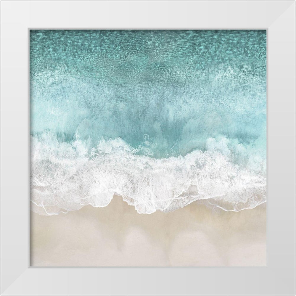 Olsen, Maggie 12x12 Blanco Moderno Marco de Madera Museo Arte Impresión Titular - Olas Del Océano I