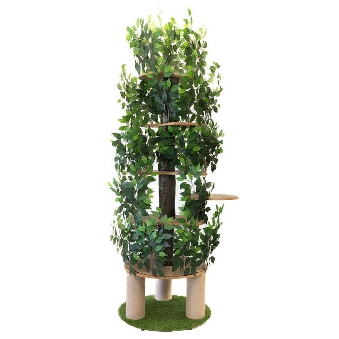 On2 Pets 7Ft Cat Tree Tower with Scratching Posts & Multi-Level Perches