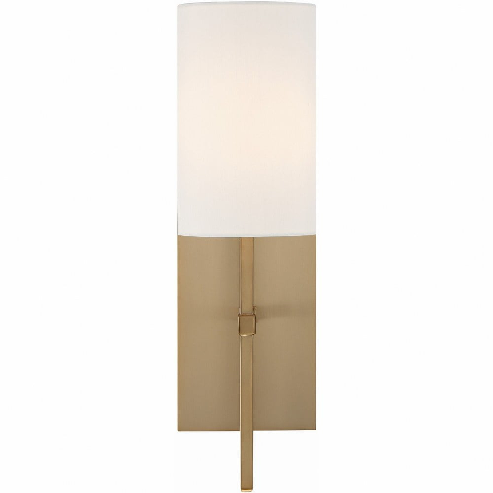 VER-241-AG-Crystorama Lighting-Veronica - One Light Wall Sconce-Aged Brass Finish
