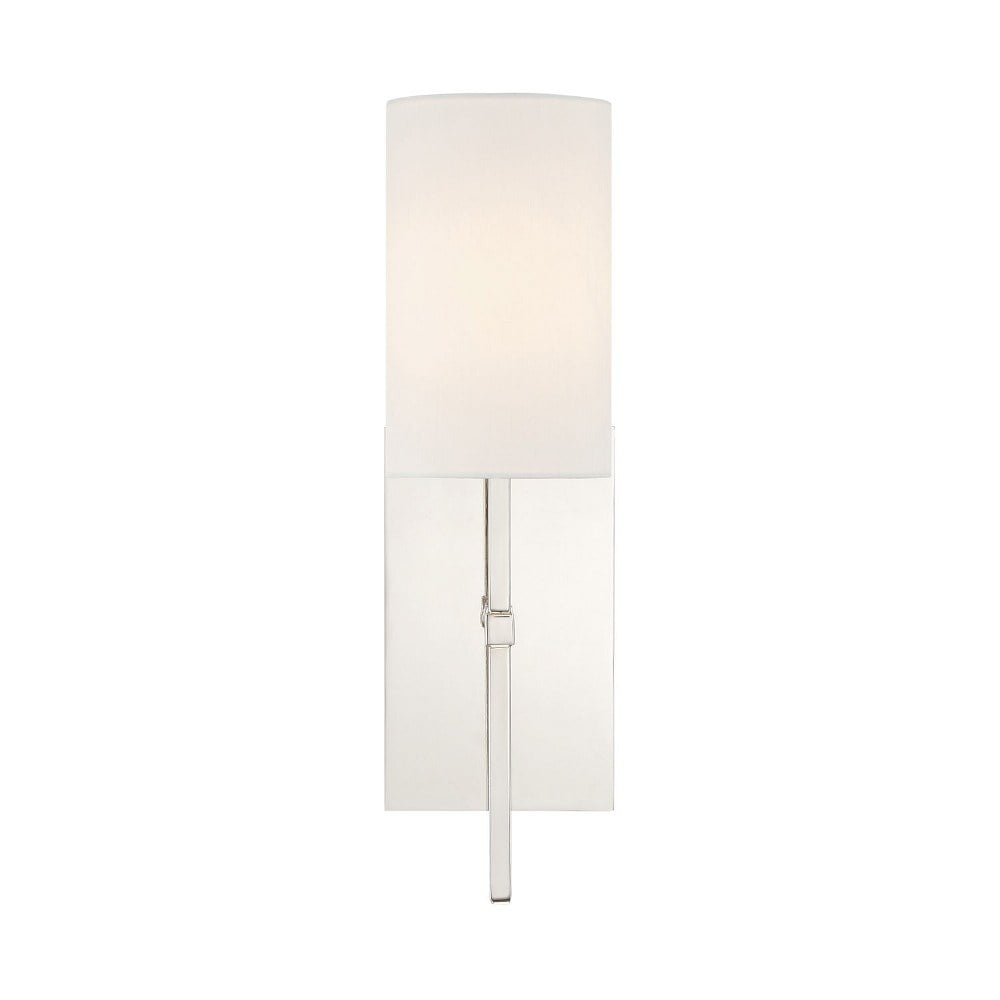 VER-241-PN-Crystorama Lighting-Veronica - One Light Wall Sconce-Polished Nickel Finish