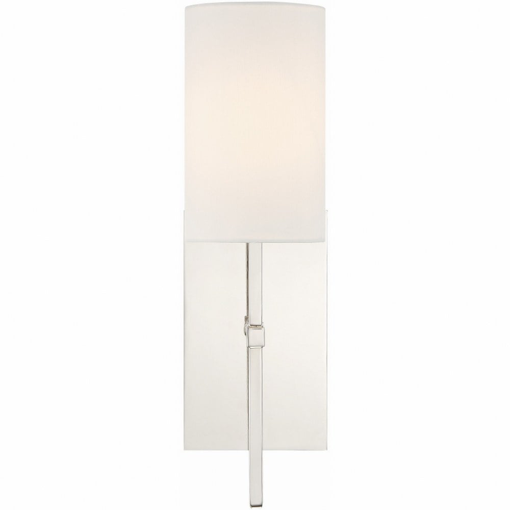 VER-241-PN-Crystorama Lighting-Veronica - One Light Wall Sconce-Polished Nickel Finish