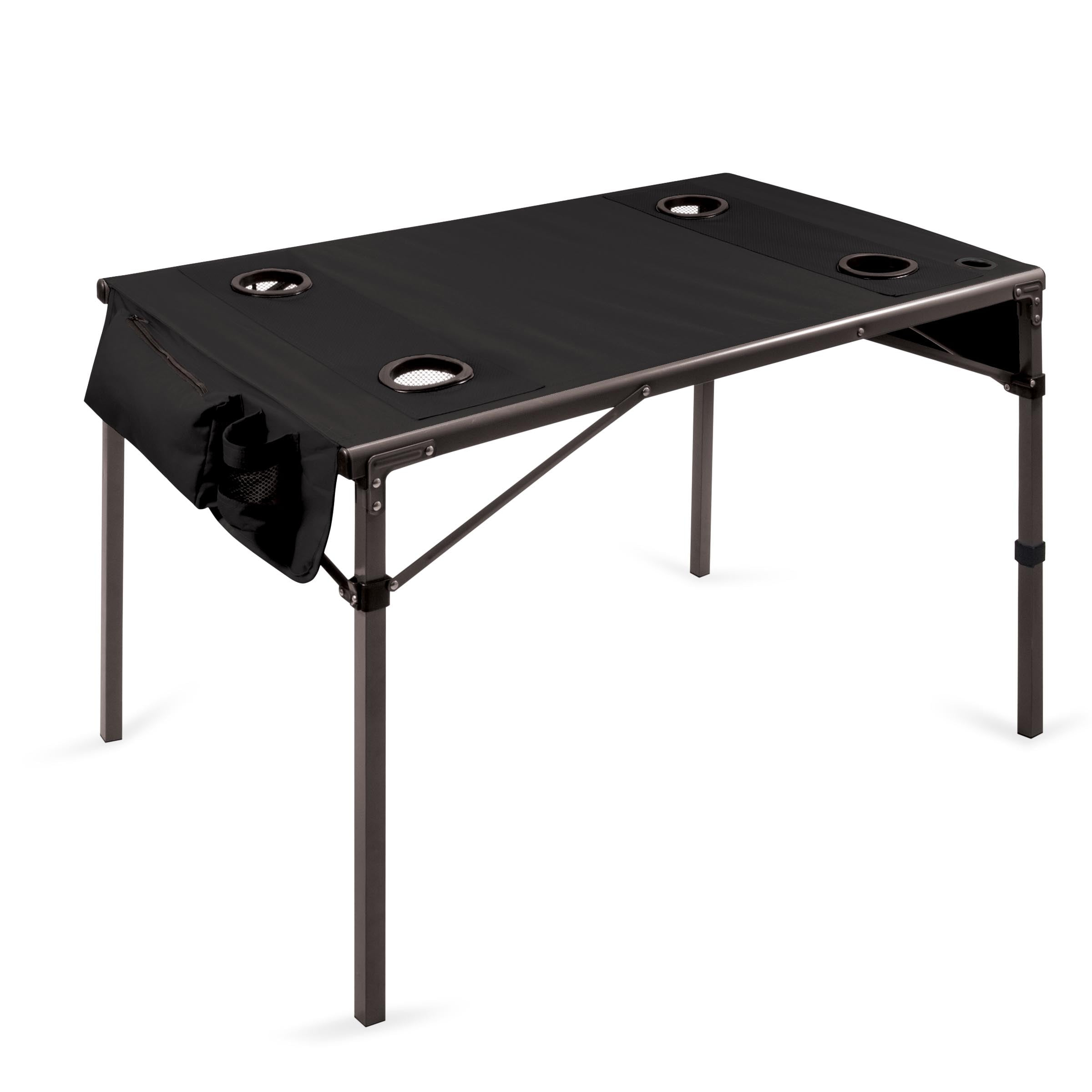 Picnic Time Canvas Travel Table - Black