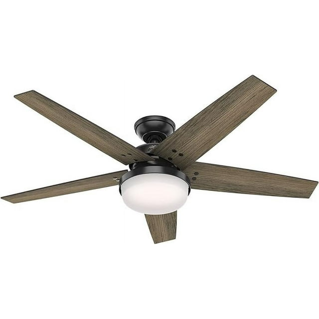 Open Box Hunter Brenham 52" Indoor Ceiling Fan With LED 50033 - Matte Black