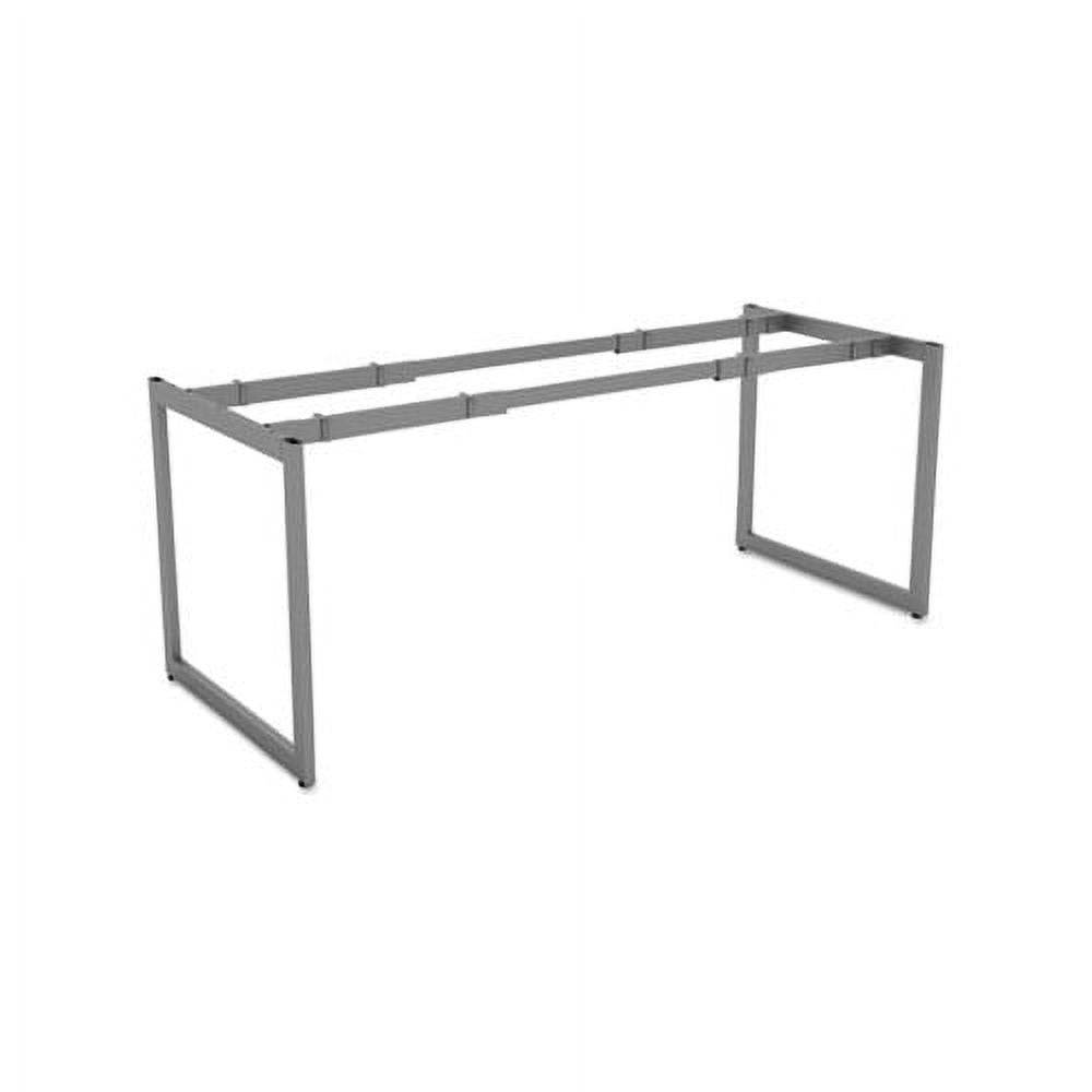 Alera Open Office Desk Series Adjustable O-Leg Desk Base, 47.25 to 70.78w x 29.5d x 28.5h, Silver