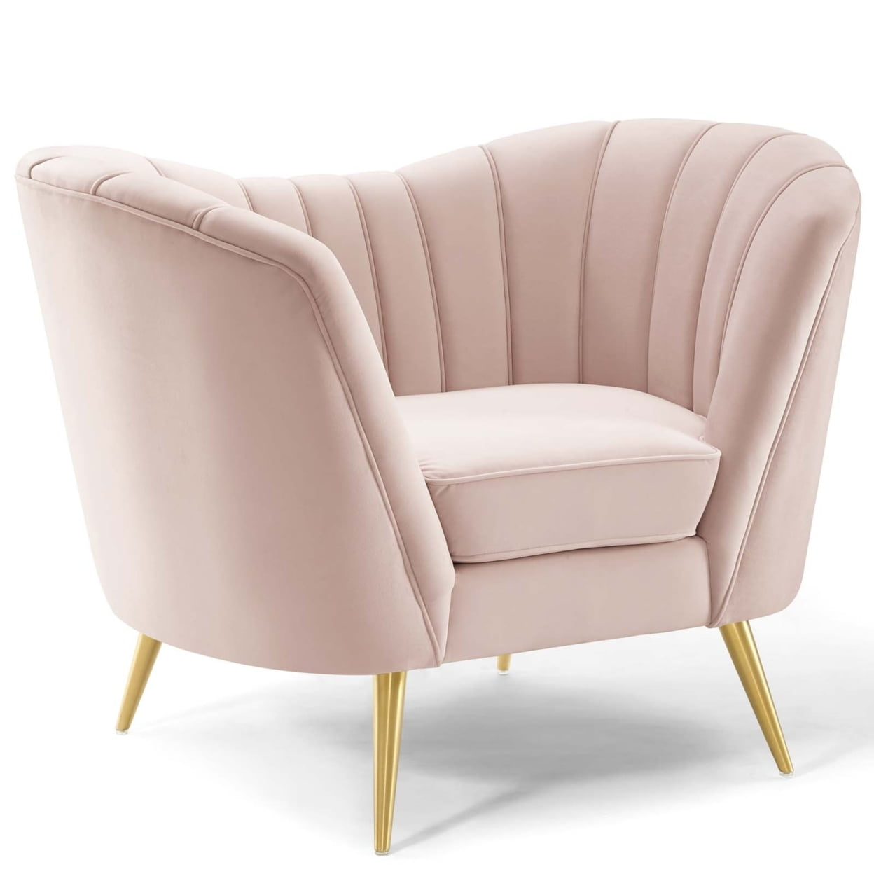 Opportunity Performance Velvet ArmchairPink