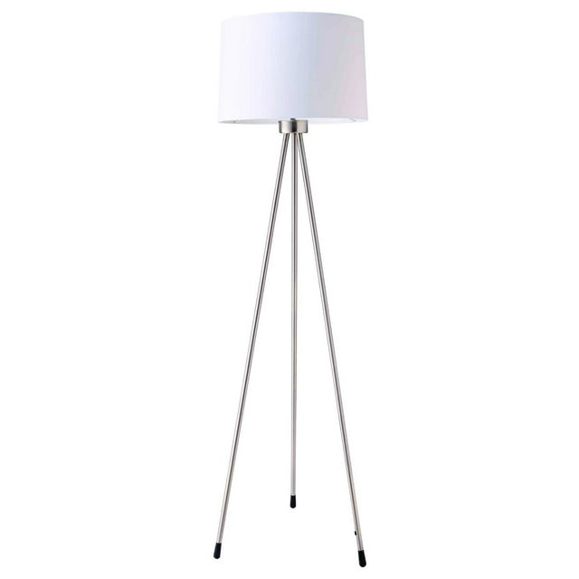 Ore International 3 Legged White Floor Lamp