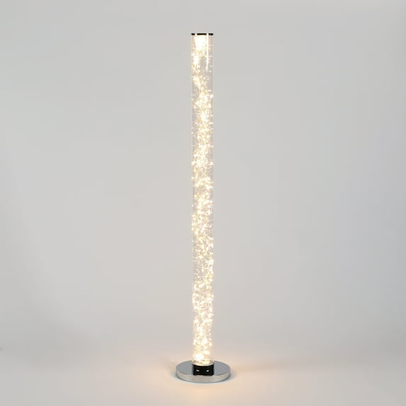 Minari 51" White LED Rope Column Floor Lamp