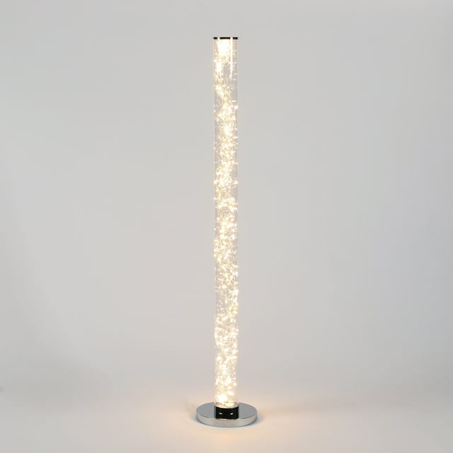Minari 51" White LED Rope Column Floor Lamp