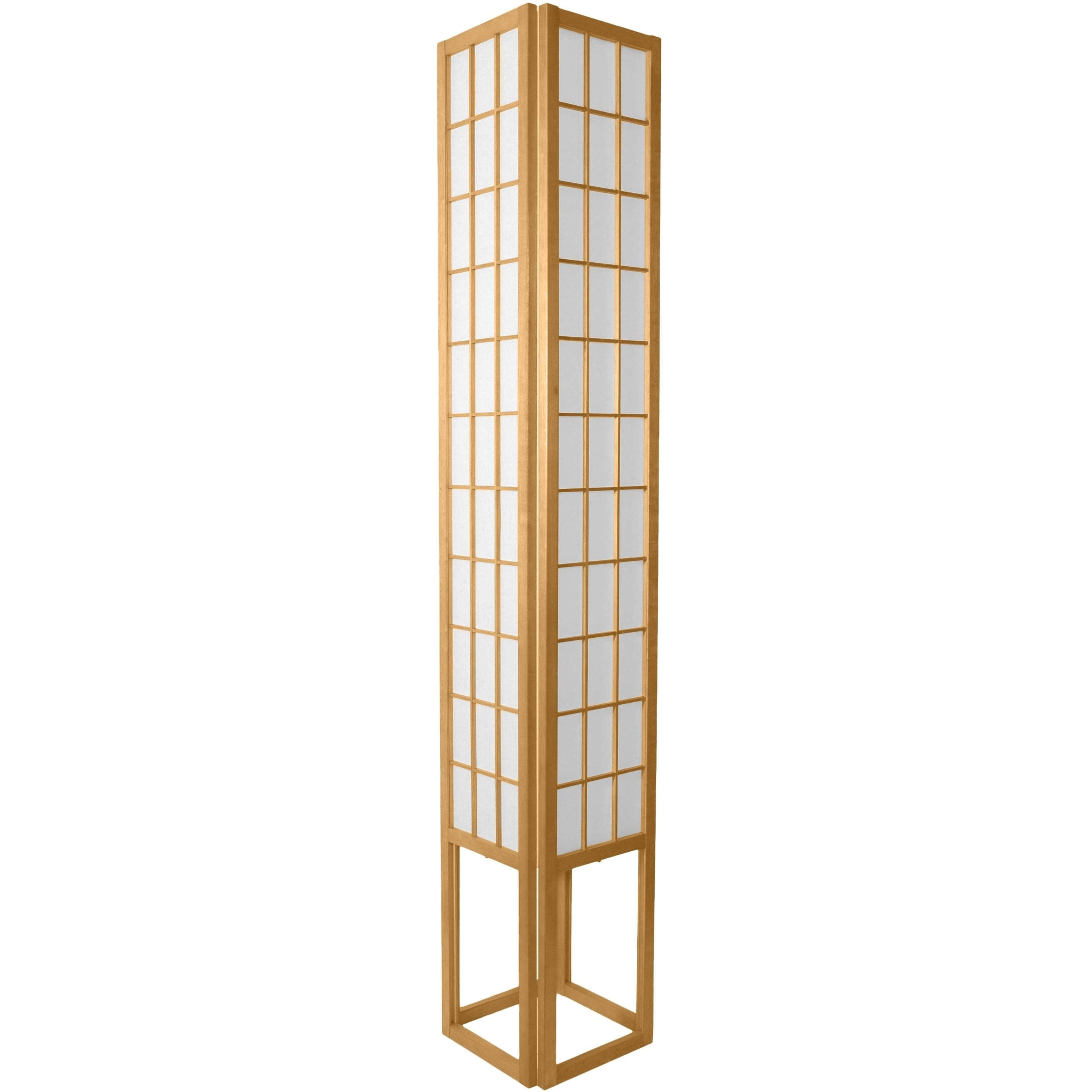 Oriental Furniture 72" Window Pane Shoji Lamp