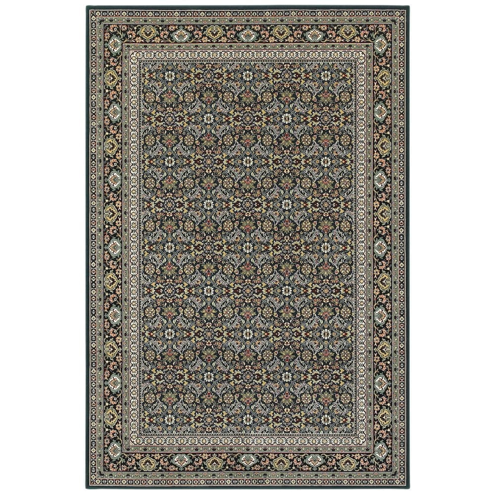 Oriental Weavers Kashan 180L1 Navy / Multi Indoor Area Rug - 7'10" x 10'10"