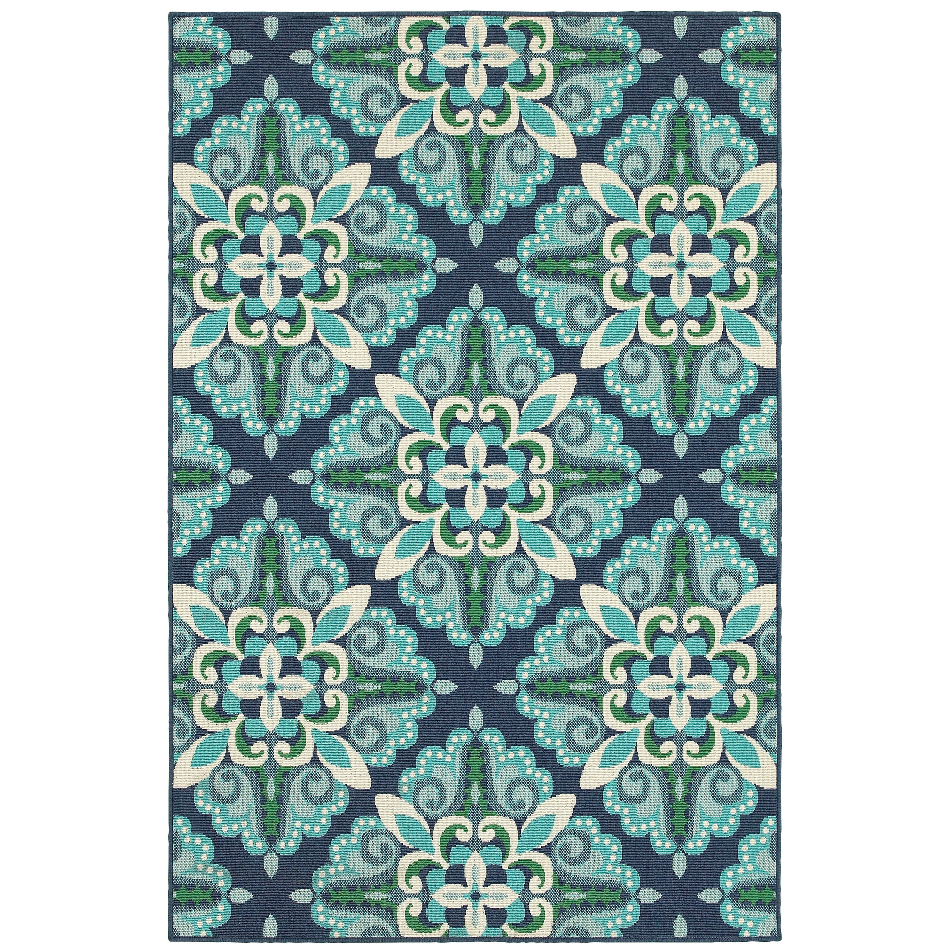 Oriental Weavers MERIDIAN Blue 5' 3 X  7' 6 Area Rug