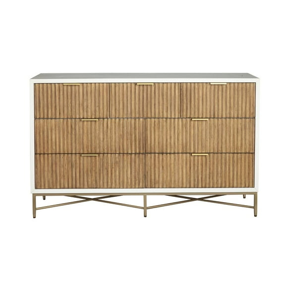Origins by Alpine Larsen 7 Drawer Dresser in White