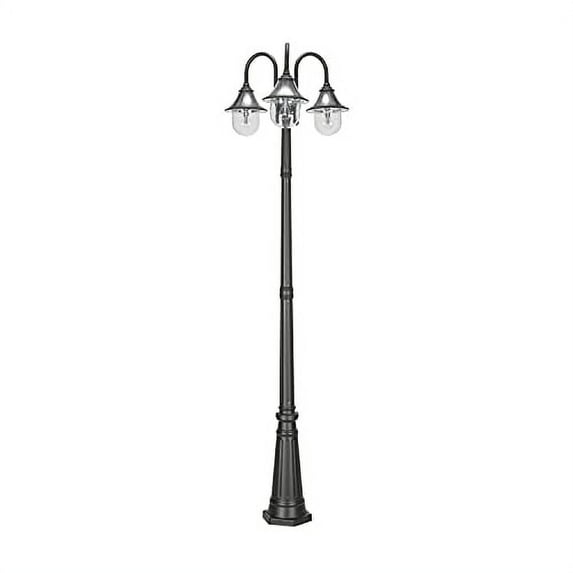 Orion Triple Head Lamp Post - Black