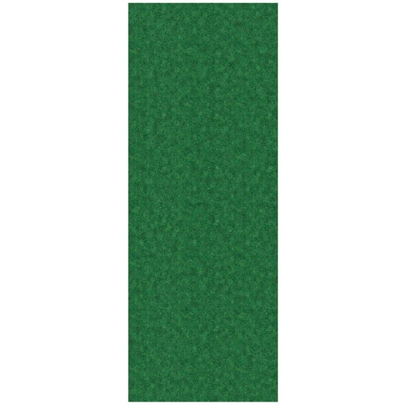 Ottomanson Hallway Runner Waterproof Non-Slip Rubberback 3x6 Indoor/Outdoor Utility Rug, 2'7" x 6', Green