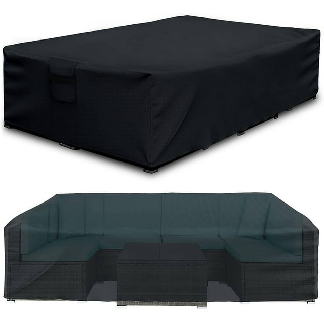 Outdoor Heavy Duty furniture Cover Waterproof Patio Table and Chairs Cover 126"x126"x28"