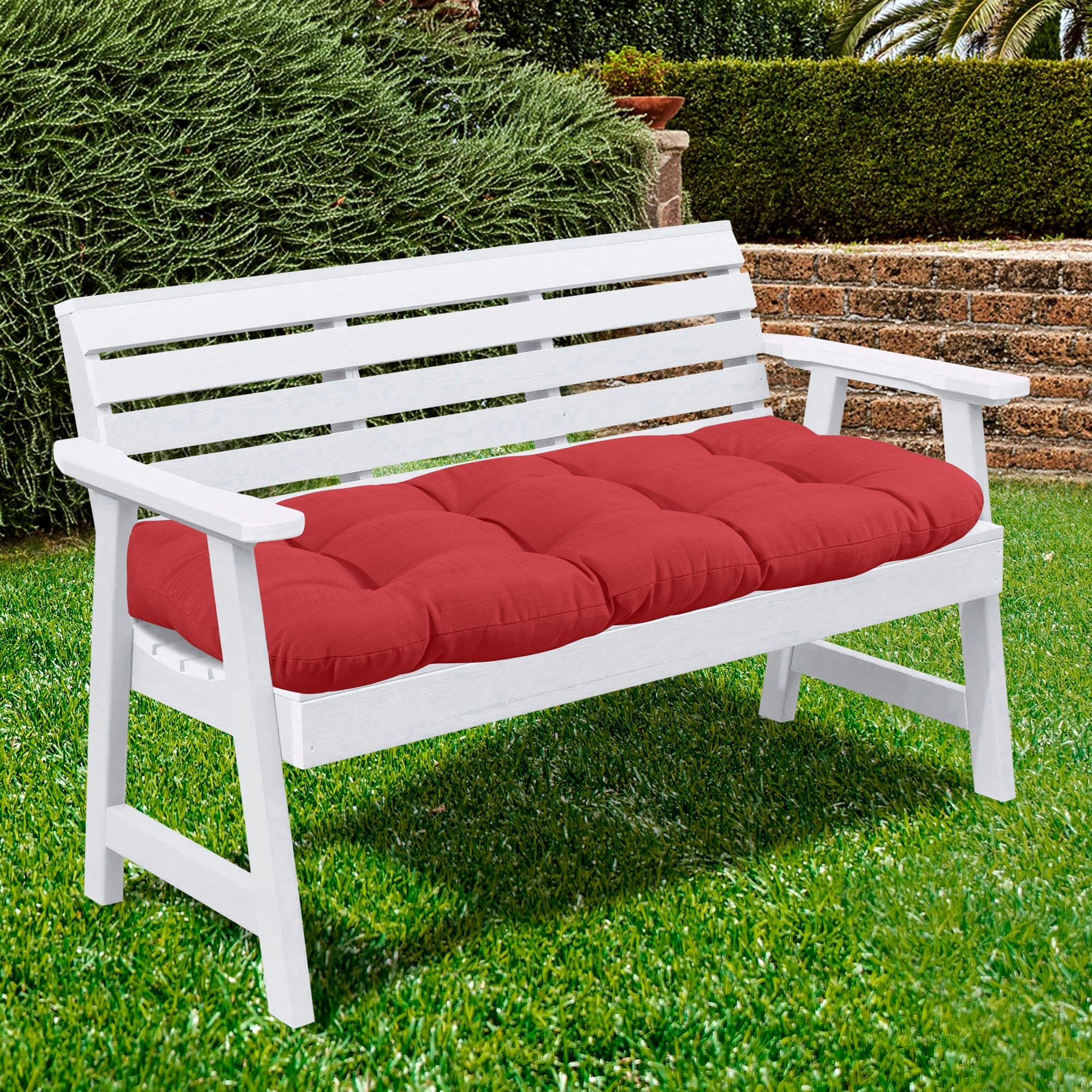 Outdoor Loveseat Cushion Red